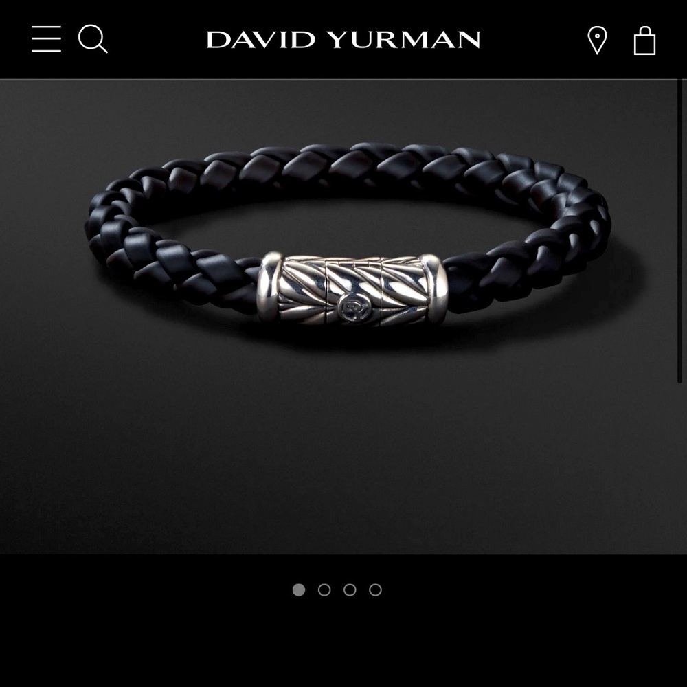 David Yurman leather braided bracelet